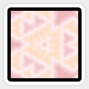 Peach and Rose Kaleidoscope Sticker